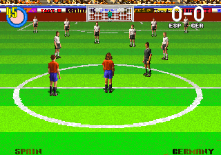 Captura de Super Visual Football: European Sega Cup